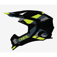 Oneal 24 2SRS Off Road Helmet Spyde V.23 Black/Grey/Neon Yellow
