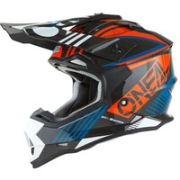 Oneal 2SRS Youth Off Road Helmet Rush V.22 Orange/Blue