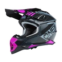 Oneal 2SRS Youth Off Road Helmet Rush V.22 Black/Pink