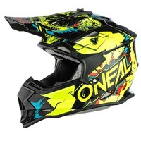 Oneal 2SRS Youth Off Road Helmet Villain V.22 Neon Yellow Product thumb image 1