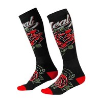 Oneal 25 PRO MX Socks - Roses BLK/Red