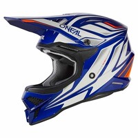 Oneal 24 3SRS Off Road Helmet Vertical V.23 Blue/White