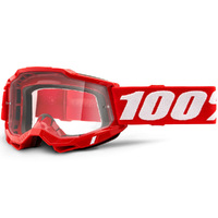 100% Accuri 2 Goggle Red Clear Lens