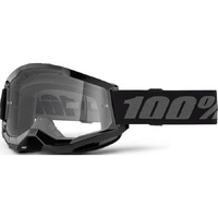 100% Strata 2 Goggle Black Clear Lens