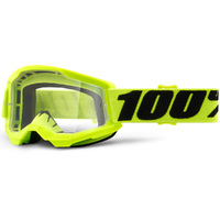 100% STRATA 2 YOUTH GOGGLE YELLOW CLEAR LENS