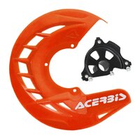 Acerbis X-BRAKE Disc Cover & BLK Mount Orange SX SXF 04-14 EXC Excf 04-15