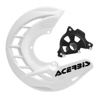 Acerbis X-BRAKE Disc Cover & BLK Mount White Honda CR CRF 00-25