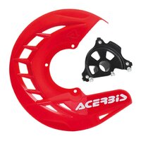 Acerbis X-BRAKE Disc Cover & BLK Mount Red SX/F TC FC 15-25 EXC/F TE FE 16-24 MC EC 21-25
