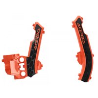 Acerbis X-GRIP Frame Guards KTM SX 50 16-23 ORANGE-BLACK