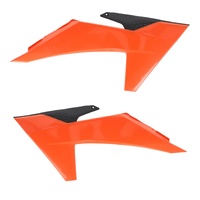 Acerbis Radiator Shrouds KTM SX SXF 2023-2024 EXC Excf 2024-2025 Orange Black