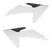 Acerbis Radiator Shrouds KTM SX SXF 2023-2024 EXC Excf 2024-2025 White Black