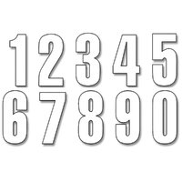 Blackbird Numbers Three Series 3PK 13x7cm White 0