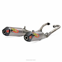 PRO Circuit Honda CRF250R 18 19 T6 Dual PRO System | Carbon END CAP, S/Less HDR, TI SILENCER, MA Legal