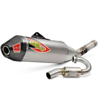PRO Circuit Kawasaki KX250F 17 19 T6 PRO S/Less System | Carbon END CAP, S/Less Tubing Ti SILENCER, MA Legal