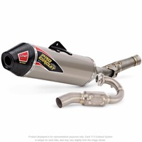 PRO Circuit Honda CRF250 11 13 TI 5C Race System | Carbon Fixed END CAP, FIM Approved