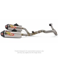 Pro Circuit CRF450 13-14 Ti-6 Dual PRO SYS | Carbon End Cap, Full Titanium System, FIM legal