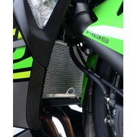 R&G Radiator Guard Alloy KAW Ninja 400 (COLOUR:BLACK) Product thumb image 1