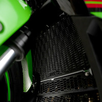 R&G PRO Radiator Guard for Kawasaki ZX-4R(R) (SE) ’23- GREEN COLOUR Product thumb image 1