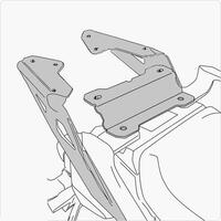 Givi SR2122 Monolock OR Monokey Rear Chromed Rack TO Yamaha MT-09 Tracer (2015-2017)