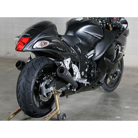 M4 Dual Black RETRO-DRAG SLIP-ONS Hayabusa 2008-2020