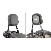 Givi Backrest With Detachable Small Luggage CARRIER, Black