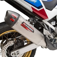 Africa Twin 2020-2025 RS-12 Stainless Slip-On Exhaust, w/ Stainless Muffler