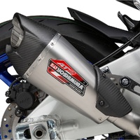 MT-10 2022-2025 AT2 Stainless Slip-On Exhaust, w/ Stainless Muffler