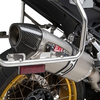 R1200GS/R1250GS 2013-2022 R-77 Stainless Slip-On Exhaust, w/ Stainless Muffler