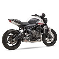 Trident 2021-2023 / 22 Tiger Sport 660 Race AT2 Stainless Full Exhaust, w/ Stainless Muffler